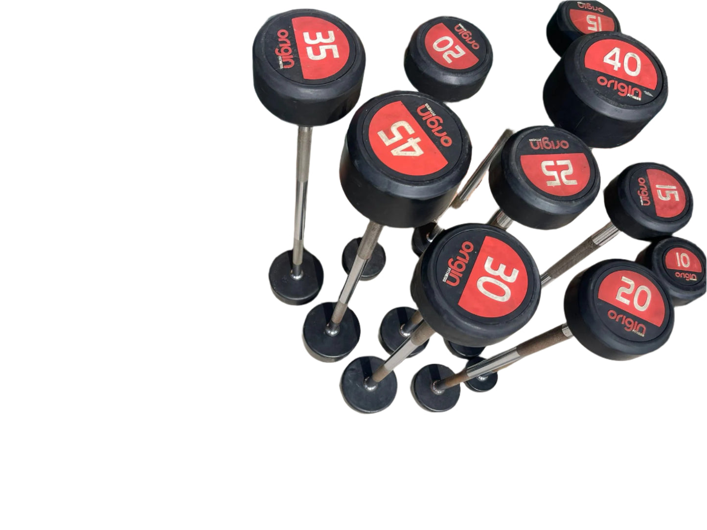 Origin Fitness Fixed Weight Barbell Set 10 - 60 kgs