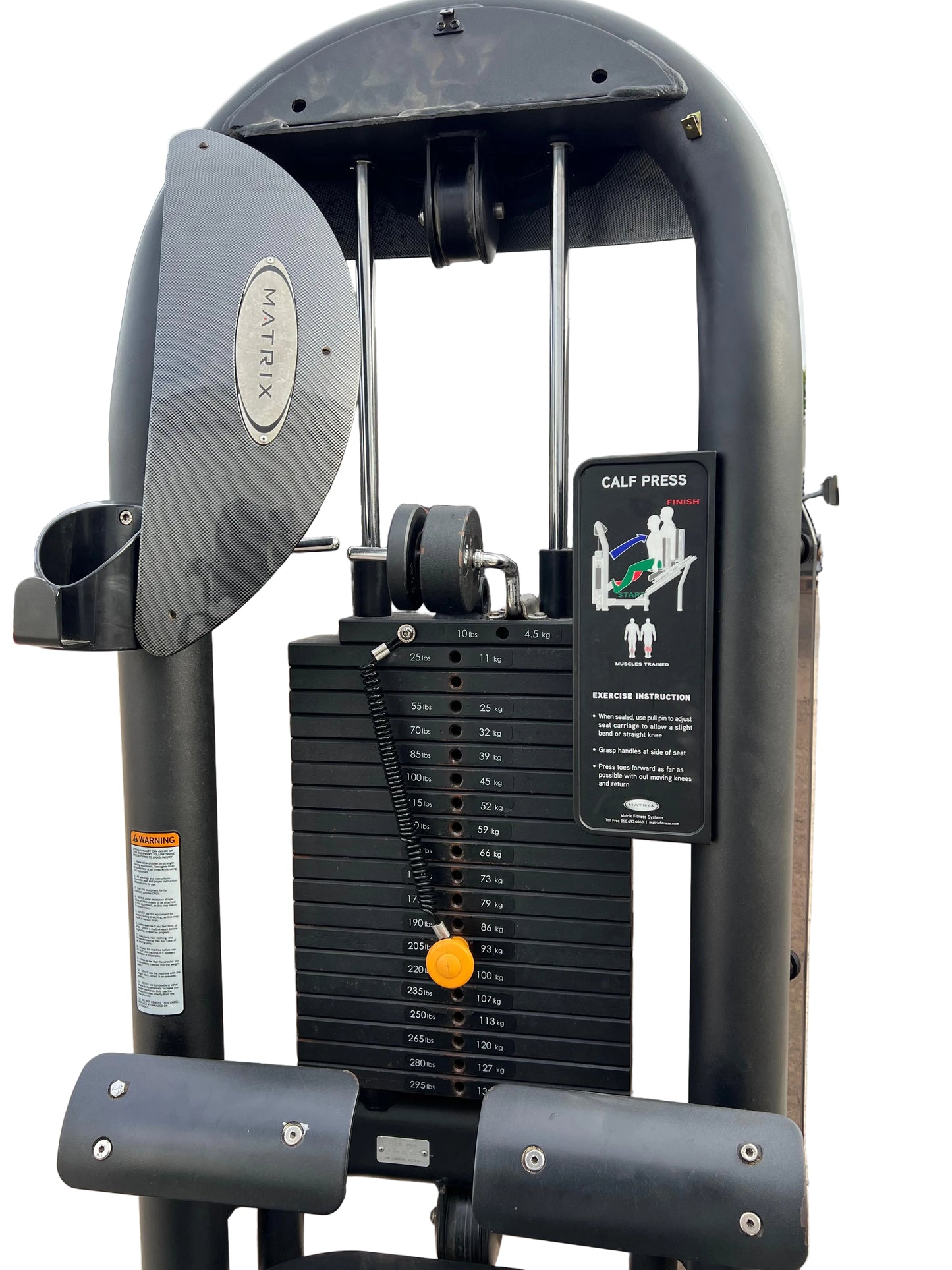 Matrix Fitness G3-S77 Calf Press – Black