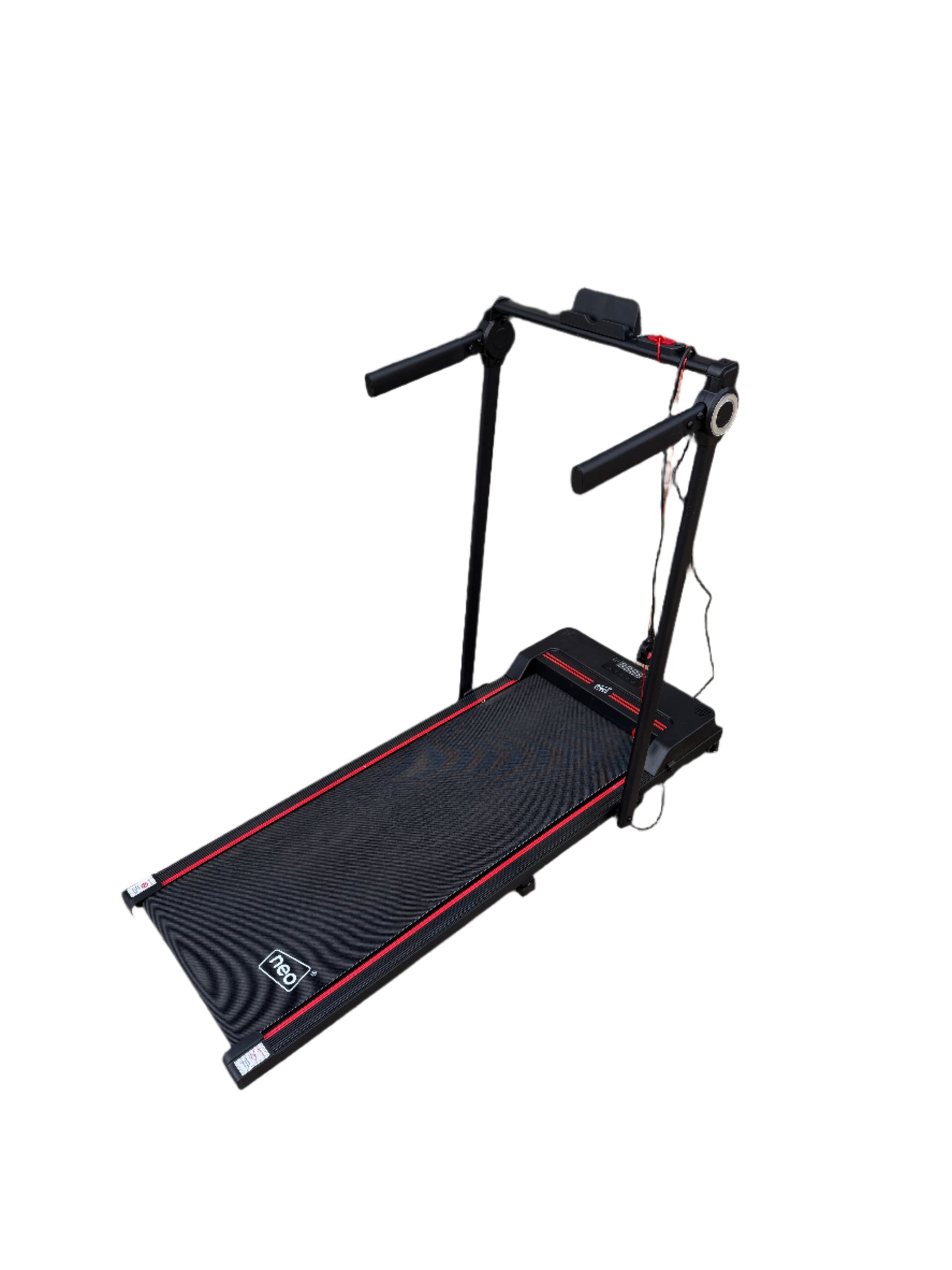 Neo Black Walking Pad Treadmill with Hand Rail