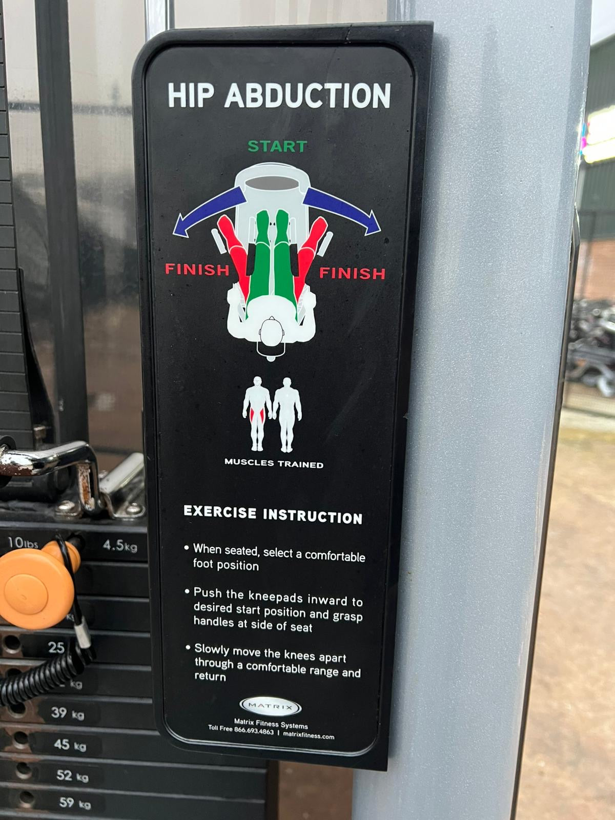 Matrix G3 Hip Abduction Machine – Commercial Gym Equipment | Heavy-Duty Strength Machine
