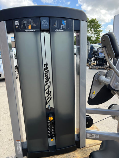 Life Fitness Insignia Series Abdominal Crunch (Grey) – Used Commercial Gym Machine