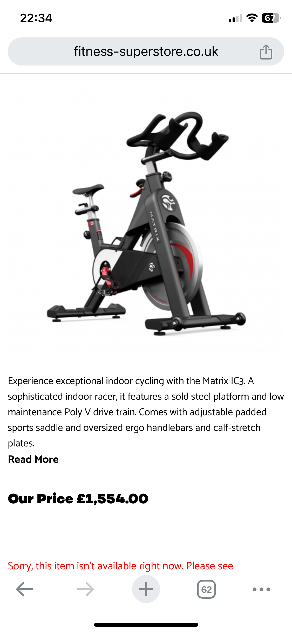 Icg matrix spin bike hotsell