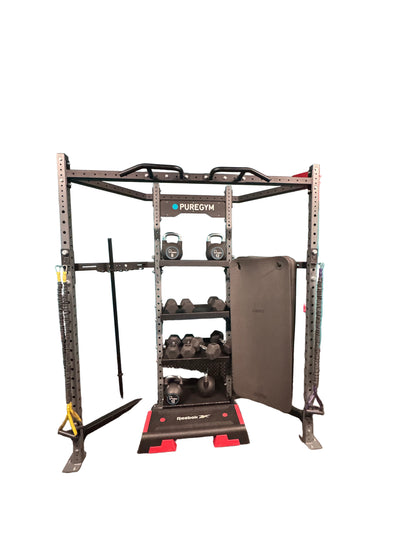 Blkbox Pure gym Functional Exercise Rig With Weight Storage and Pull up bars