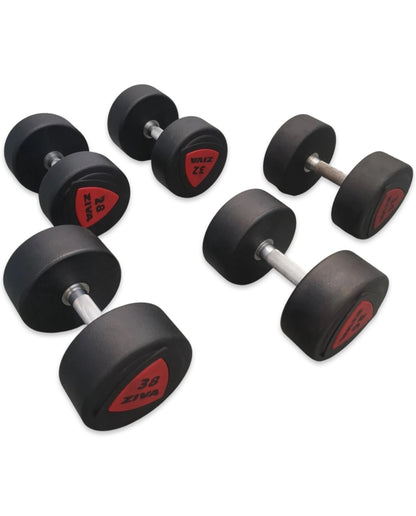 Ziva Red Polyurethane Dumbbells sets 22,24,26,28,32,34,36,38,42,44,46,48,50kgs