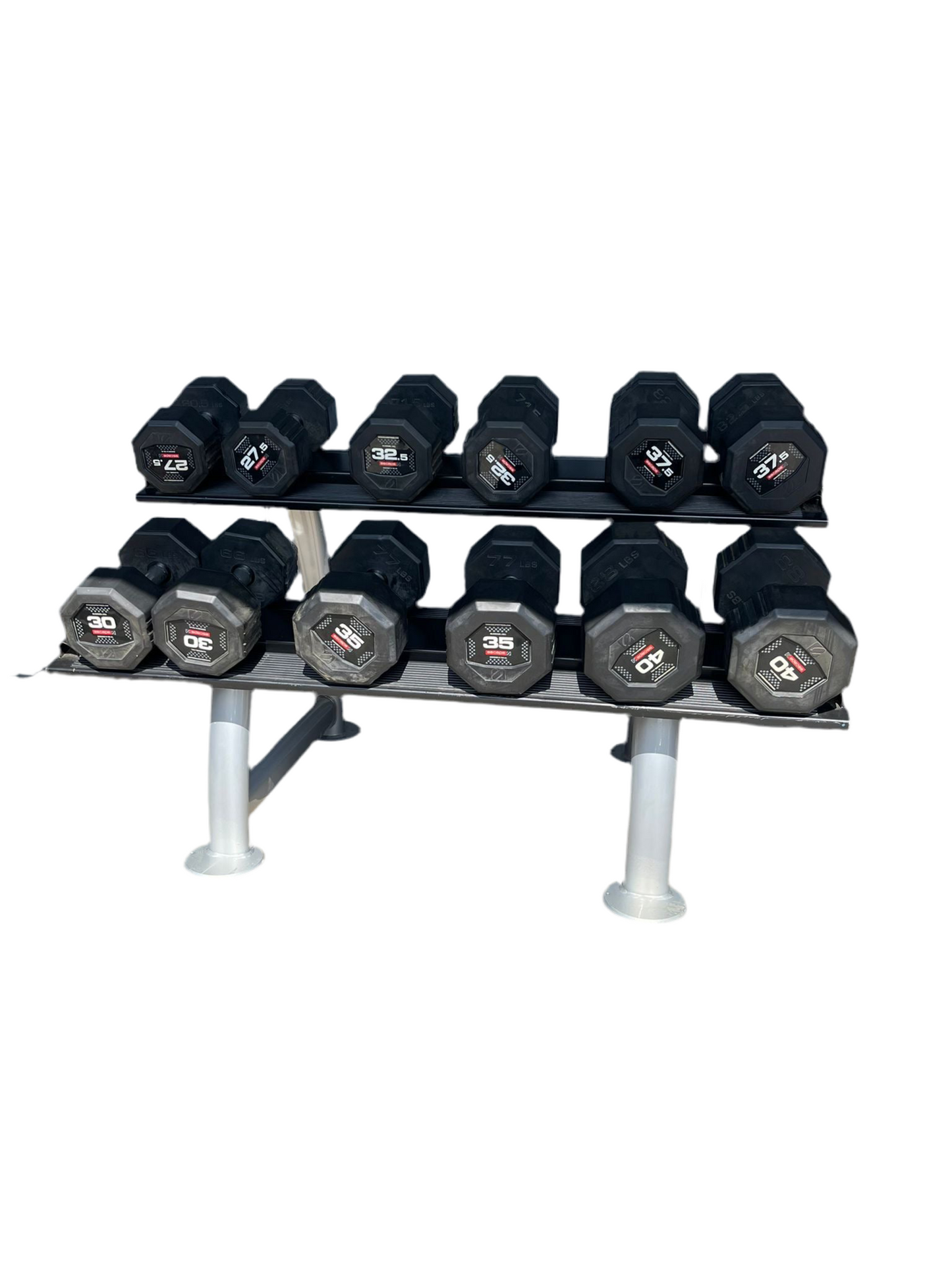 Escape Fitness Dumbbells Set 27.5 to 40kgs with Rack