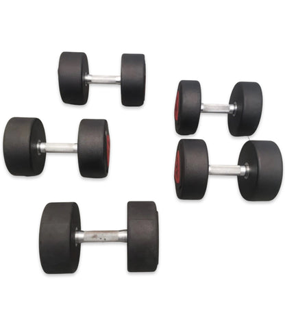 Ziva Red Polyurethane Dumbbells sets 22,24,26,28,32,34,36,38,42,44,46,48,50kgs