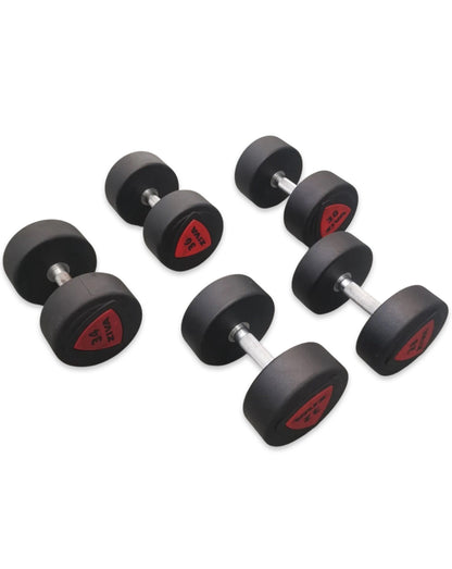 Ziva Red Polyurethane Dumbbells sets 22,24,26,28,32,34,36,38,42,44,46,48,50kgs