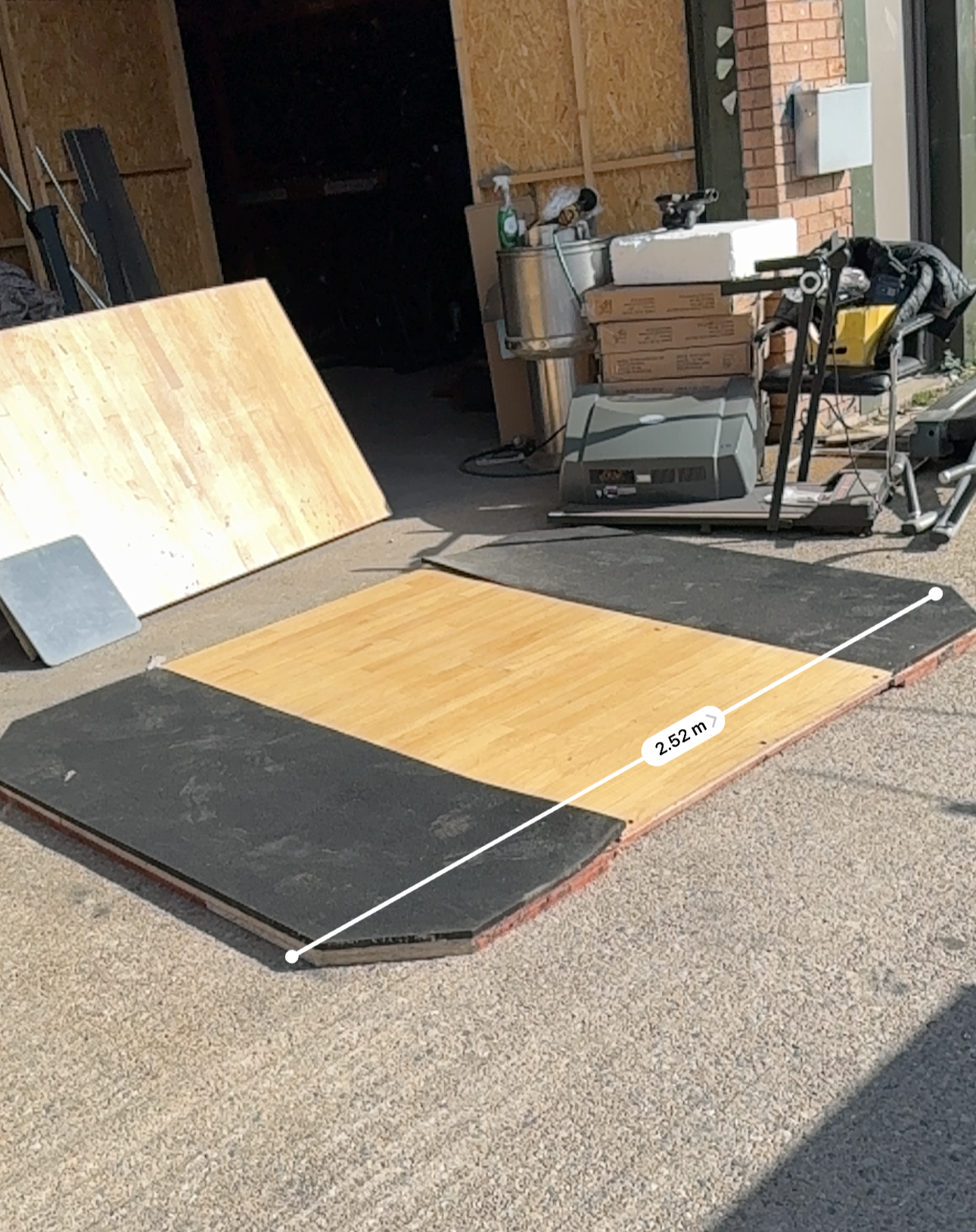 Wooden Lifting Platform / Gym Platform – 2.52m x 1.8m