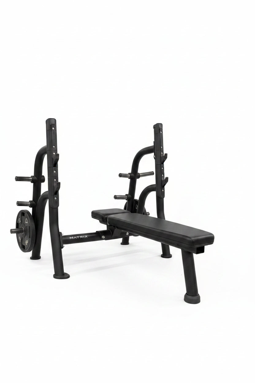 Matrix Magnum Olympic Flat Bench Press – Black (Used Condition)