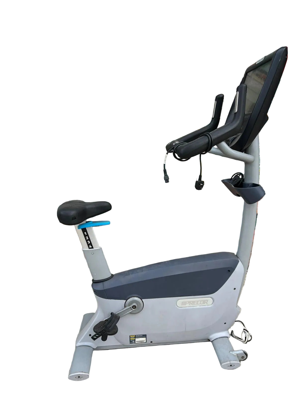 Precor UBK 885 Upright Bike with P82 Console – Commercial Upright Exercise Bike