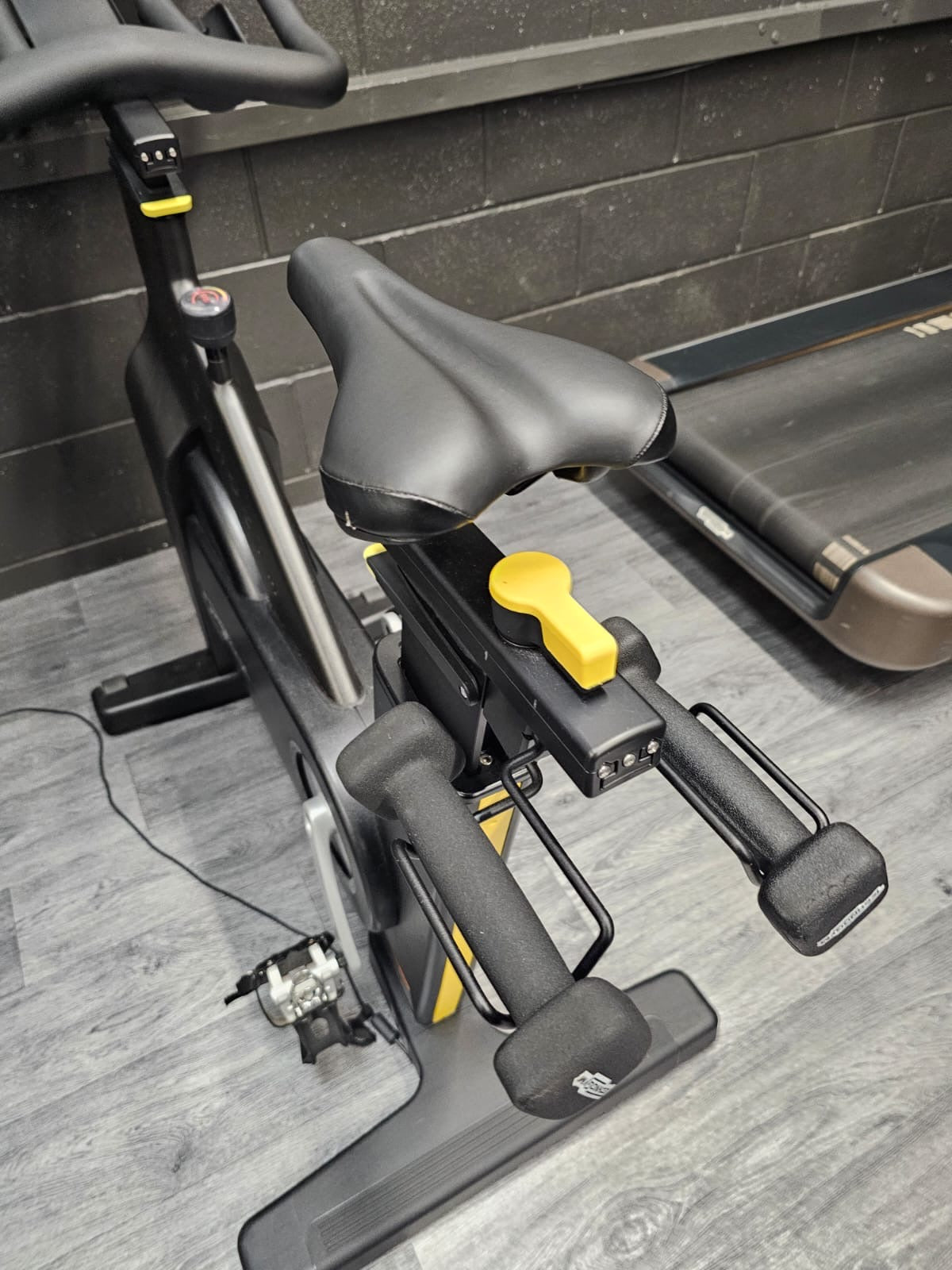 Technogym Interactive Upright Bike With TV Display