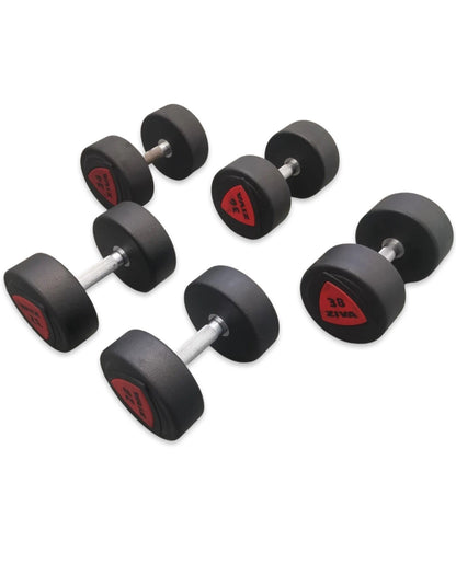 Ziva Red Polyurethane Dumbbells sets 22,24,26,28,32,34,36,38,42,44,46,48,50kgs