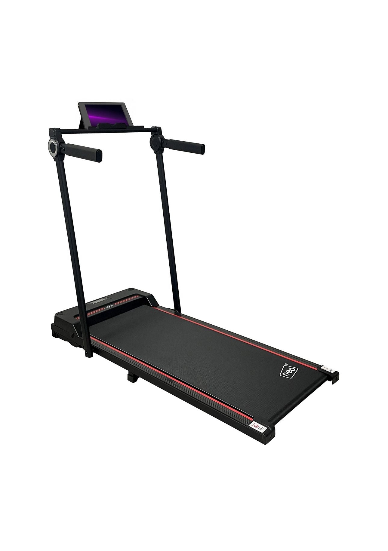 Neo Black Walking Pad Treadmill with Hand Rail