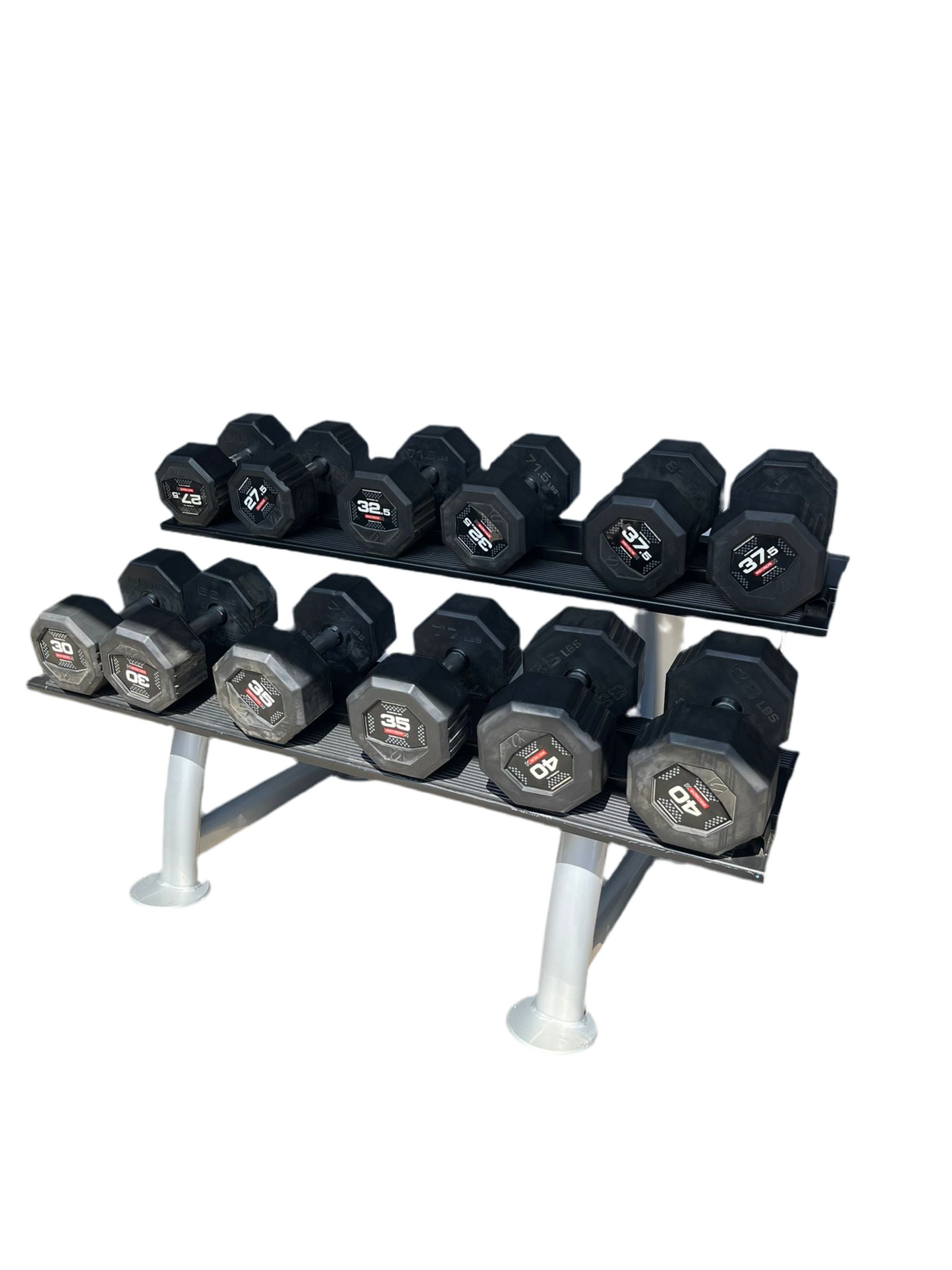 Escape Fitness Dumbbells Set 27.5 to 40kgs with Rack