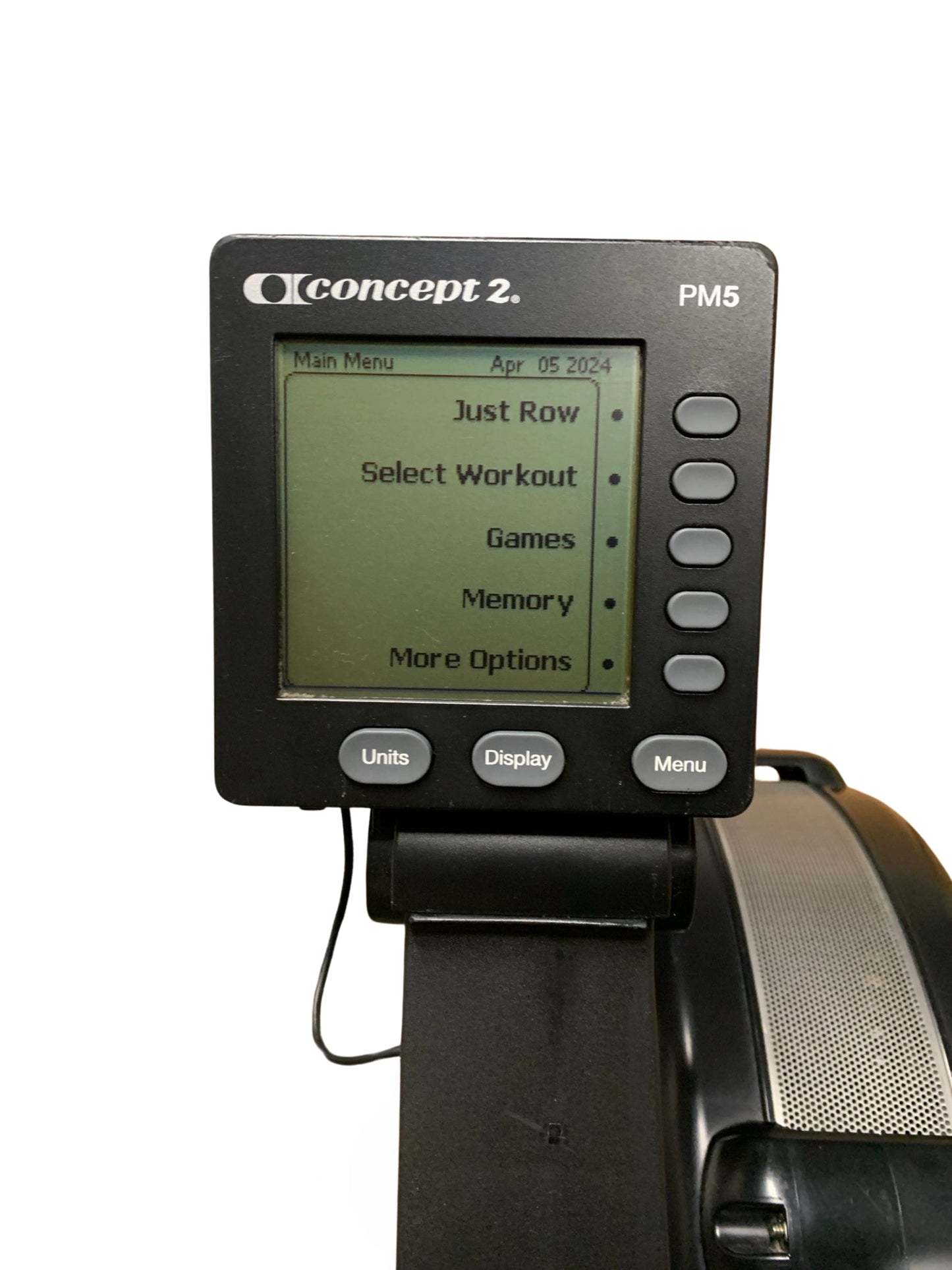 Concept 2 Model D Black Rowing Machine With PM5 Monitor