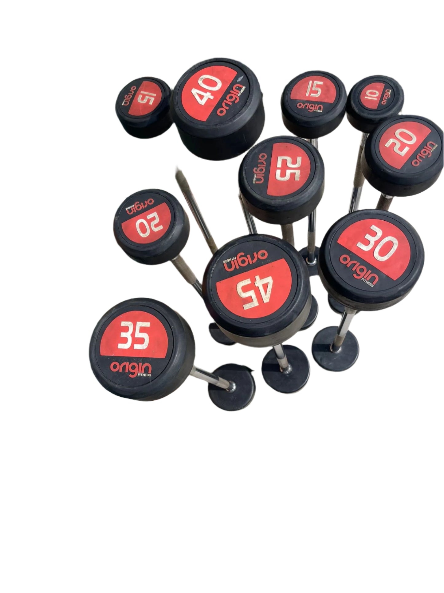 Origin Fitness Fixed Weight Barbell Set 10 - 60 kgs