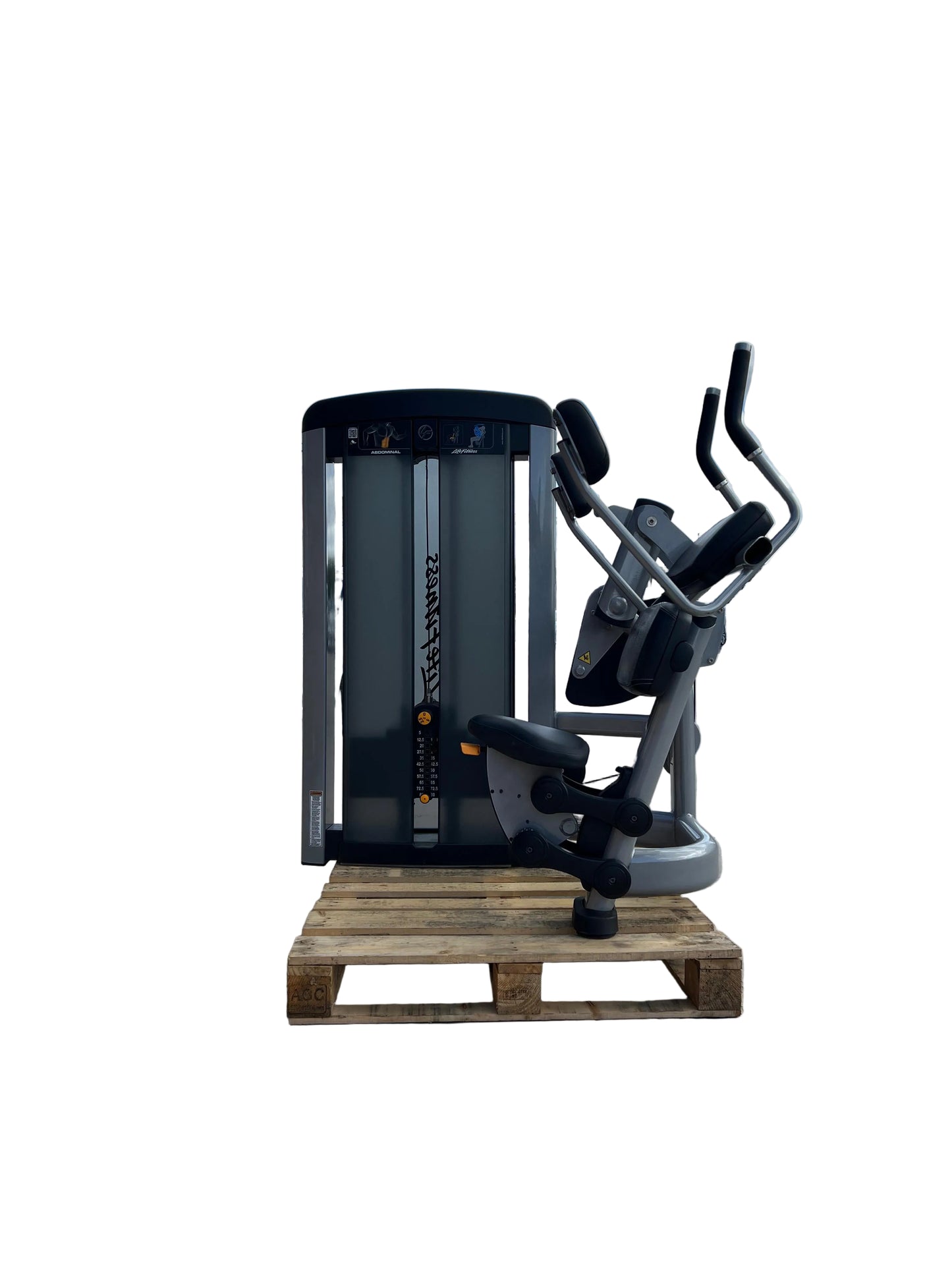 Life Fitness Insignia Series Abdominal Crunch (Grey) – Used Commercial Gym Machine