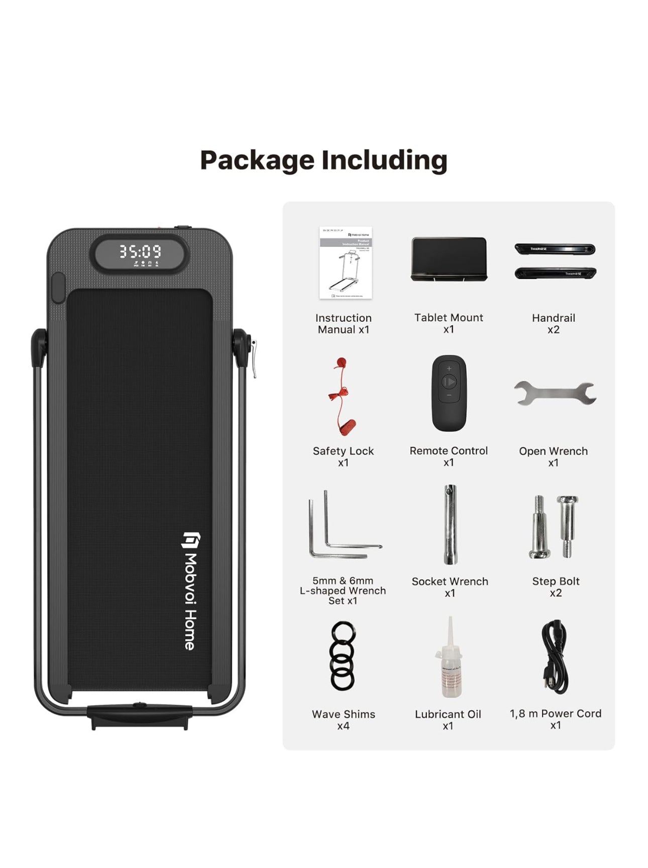 Mobvoi Home SE 3 in 1 Flat Foldable Treadmill / Walking Pad