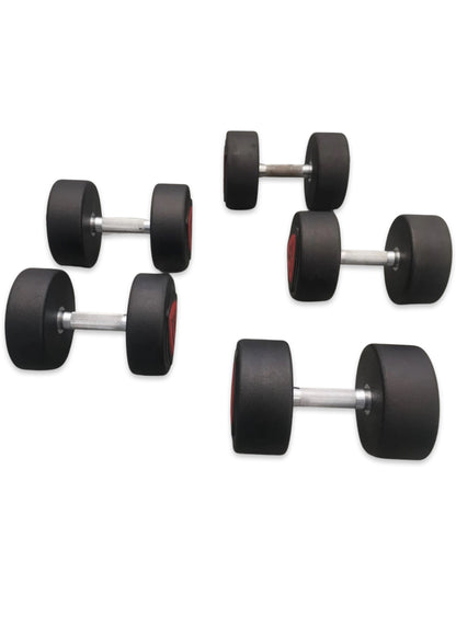 Ziva Red Polyurethane Dumbbells sets 22,24,26,28,32,34,36,38,42,44,46,48,50kgs