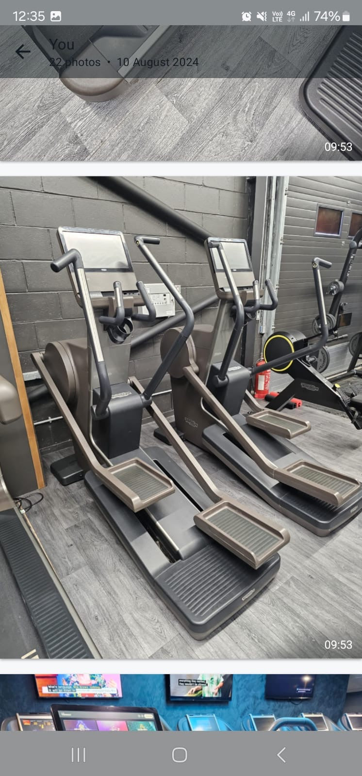 Technogym Artis Run Commercial Cross trainer With TV Display