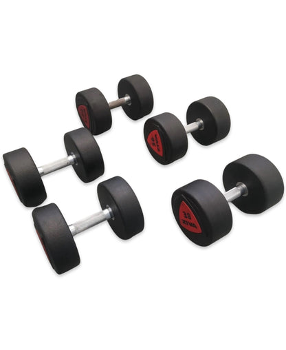 Ziva Red Polyurethane Dumbbells sets 22,24,26,28,32,34,36,38,42,44,46,48,50kgs