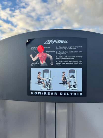 Life Fitness Optima Series Rear Deltoid Machine