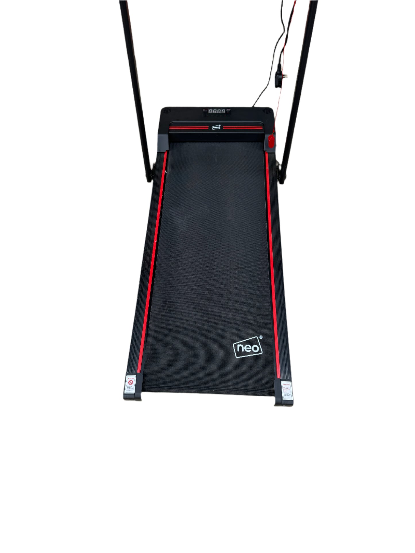 Neo Black Walking Pad Treadmill with Hand Rail