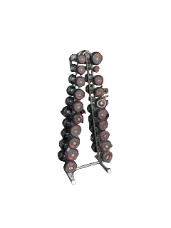 Jordon polyurethane dumbbells set 1-10kgs with vertical rack