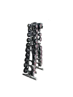 Jordon polyurethane dumbbells set 1-10kgs with vertical rack