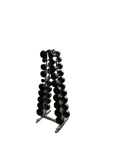 Jordon polyurethane dumbbells set 1-10kgs with vertical rack