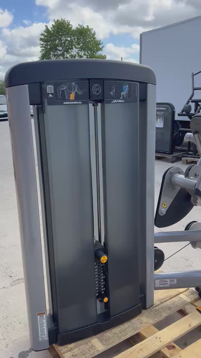 Life Fitness Insignia Series Abdominal Crunch (Grey) – Used Commercial Gym Machine