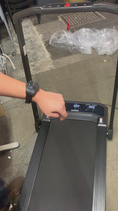 Googo 2-in-1 Folding Under Desk Motorised Treadmill with remote Control - 12KPH Max Speed