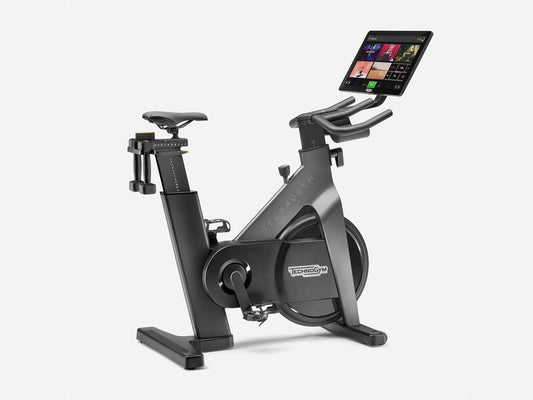 Technogym Interactive Upright Bike With TV Display